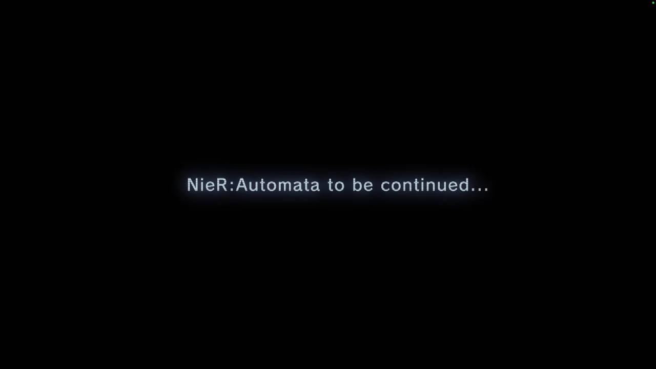 The mysterious "NieR:Automata To Be Continued" teaser message shown at the end of the 10 million sales milestone commemorative PV.